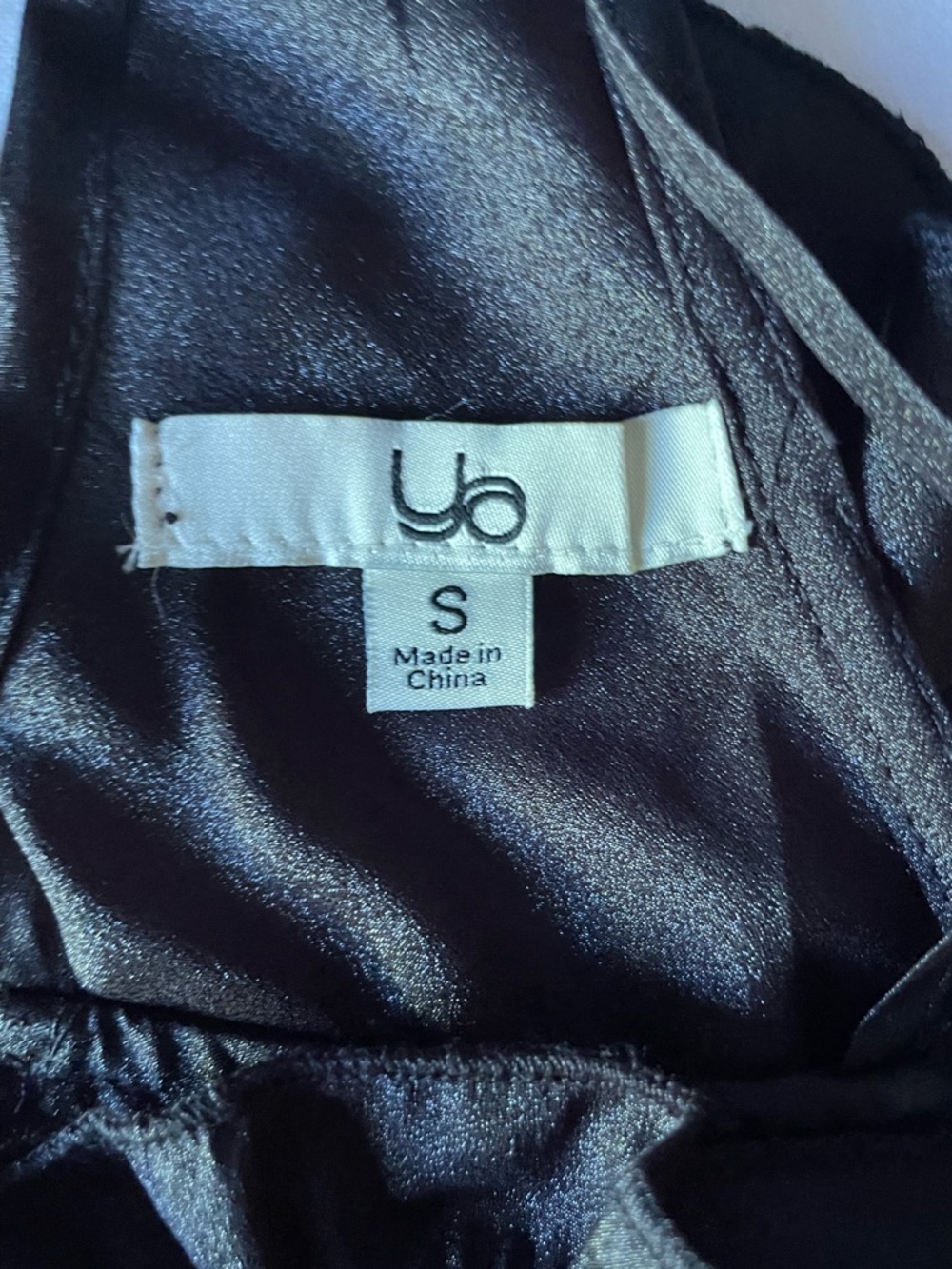 Vintage 90’s Club Black Ruffle Flower Halter Women’s Top - Picture 8 of 9